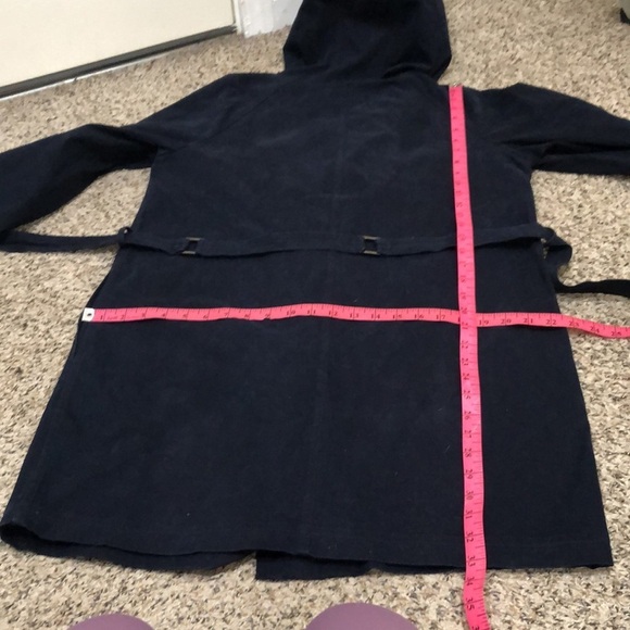 Lafayette 148 New York Jacket Size Medium Navy aBlue Cotton - Picture 12 of 13